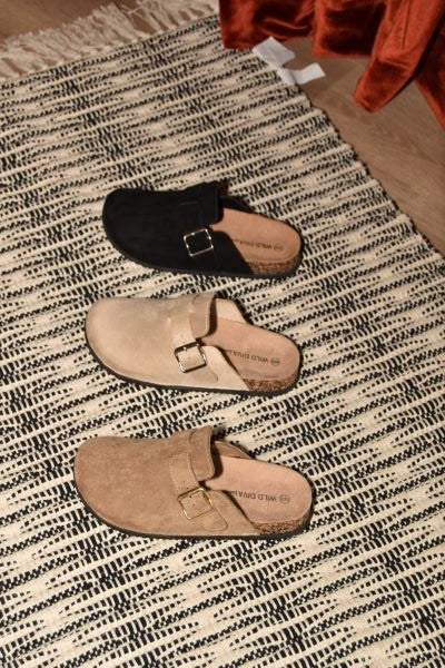 Buckle Clog Slides