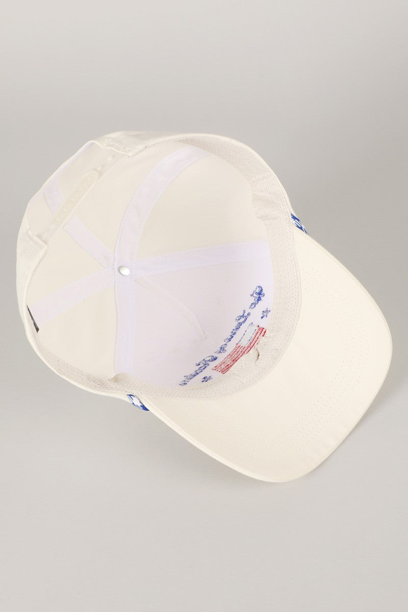 The Land Of Freedom Flag Embroidered Trucker Hat