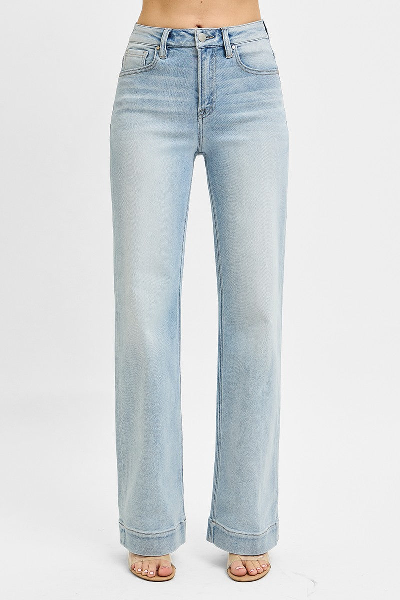 High Rise Straight Jeans