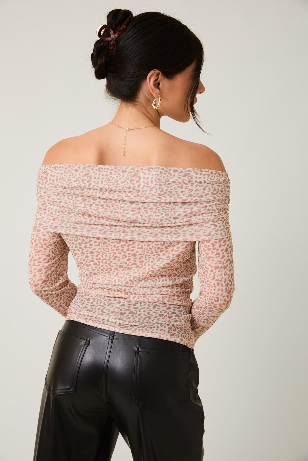 Fierce & Flirty Off-Shoulder Mesh Top