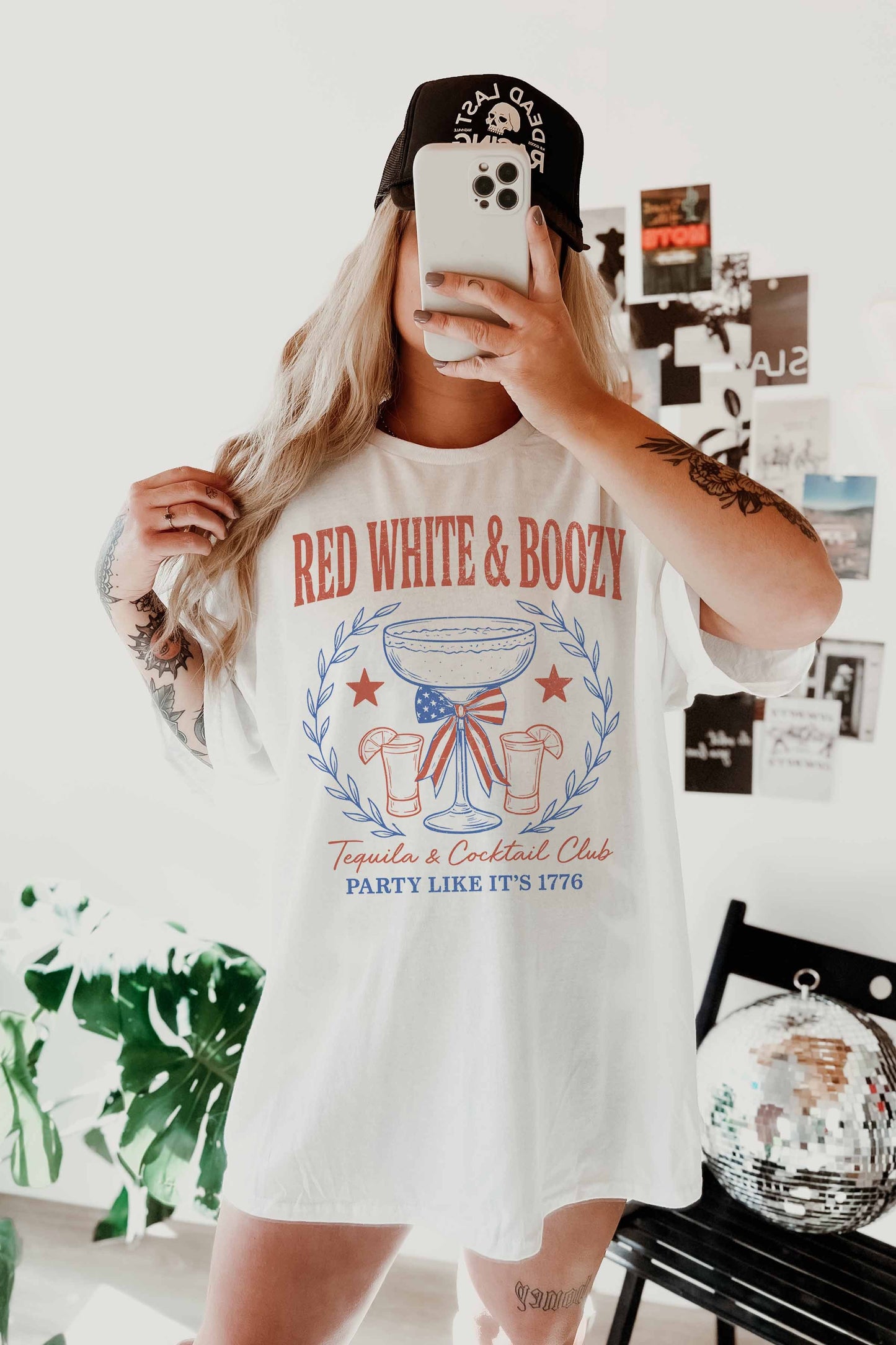 Red, White And Boozy Graphic Tee