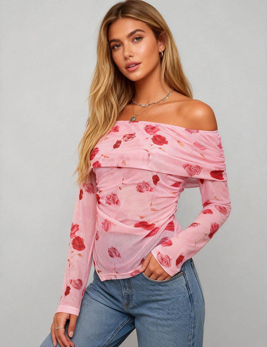 Botanical Breeze Mesh Top