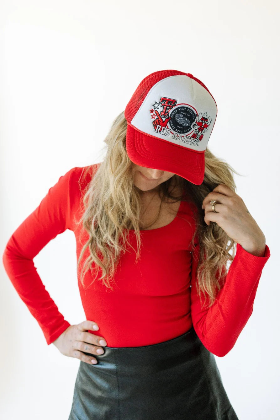 Texas Tech Layer Patch Foam Trucker Hat