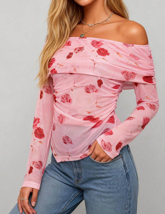 Botanical Breeze Mesh Top