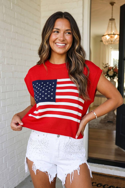 Star-Spangled Knit Sweater