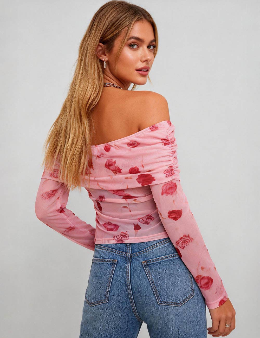 Botanical Breeze Mesh Top
