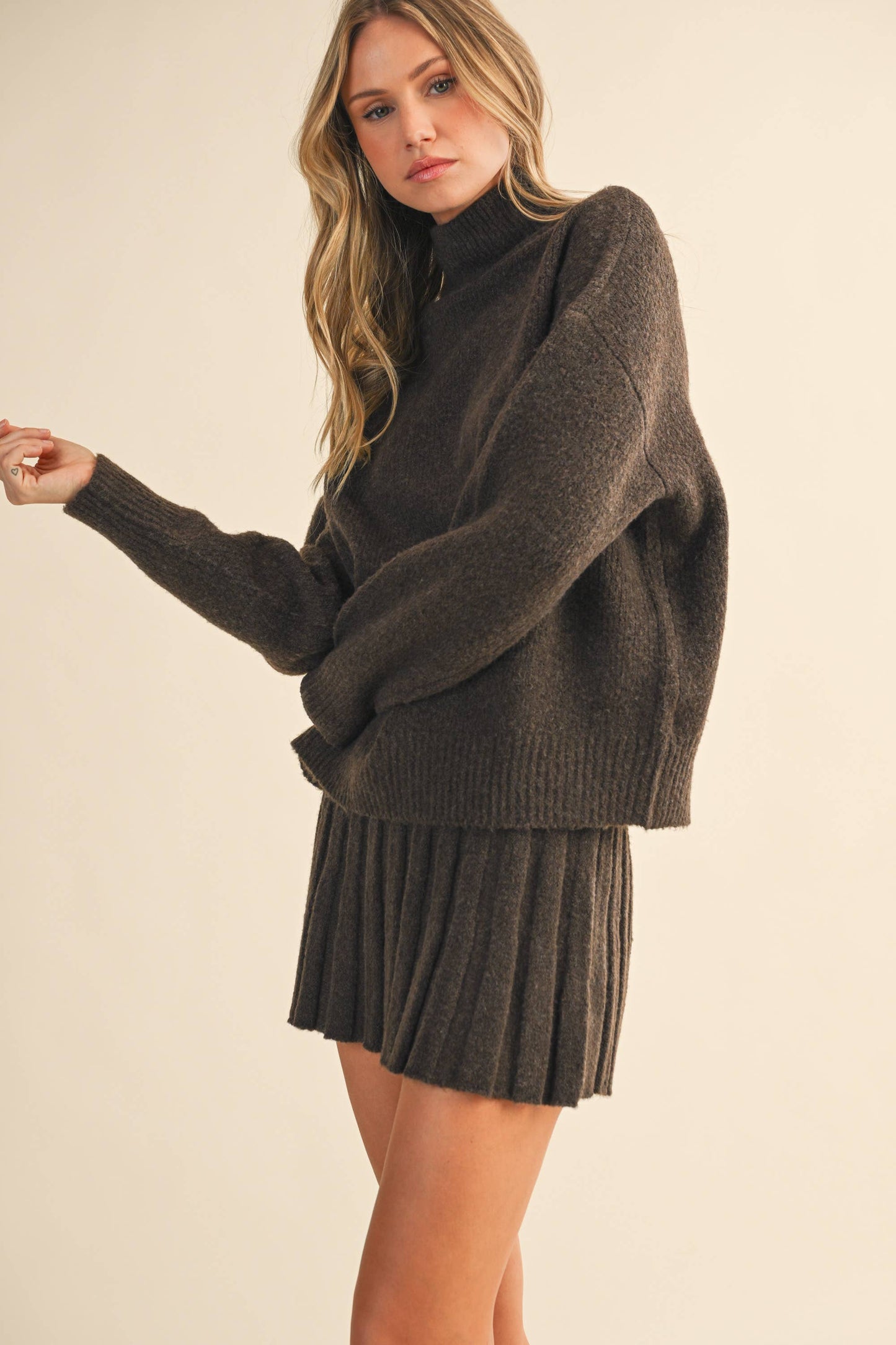 Knit Sweater and Skirt Set