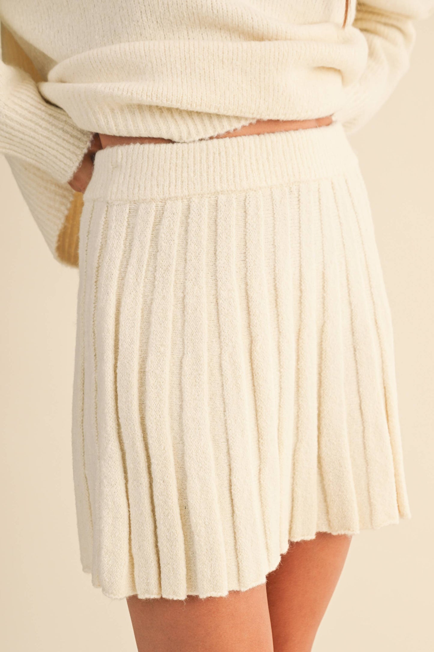 Knit Sweater and Skirt Set