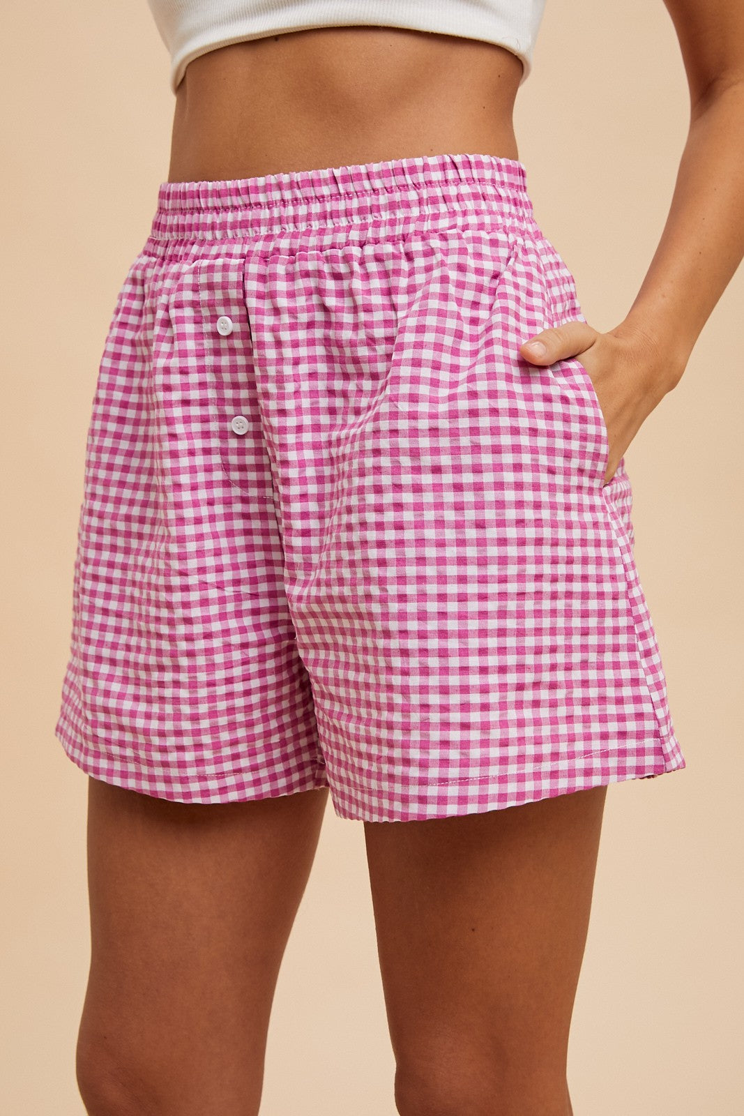 Check Woven Boxer Shorts