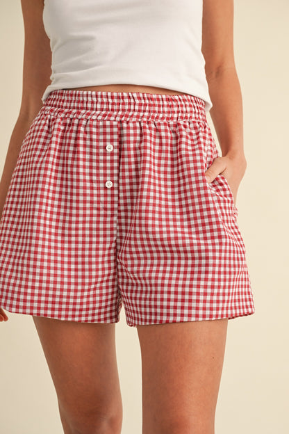 Check Woven Boxer Shorts