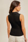 Collared Ribbed Sweater V Neck Tank