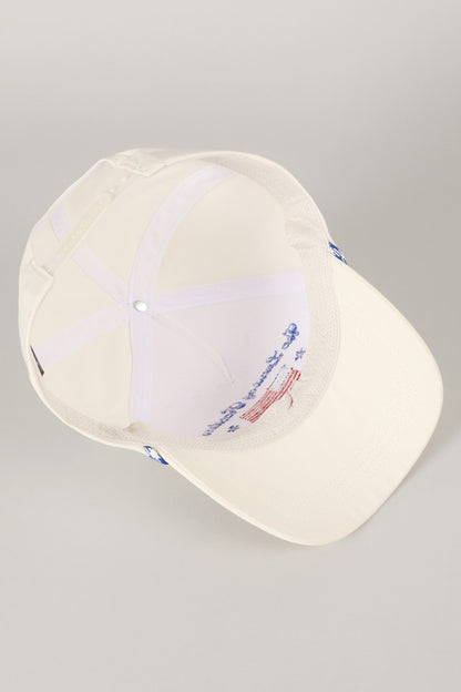 The Land Of Freedom Flag Embroidered Trucker Hat