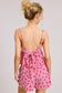 Strawberry Print Gingham Tank Top And Shorts Set