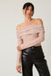 Fierce & Flirty Off-Shoulder Mesh Top