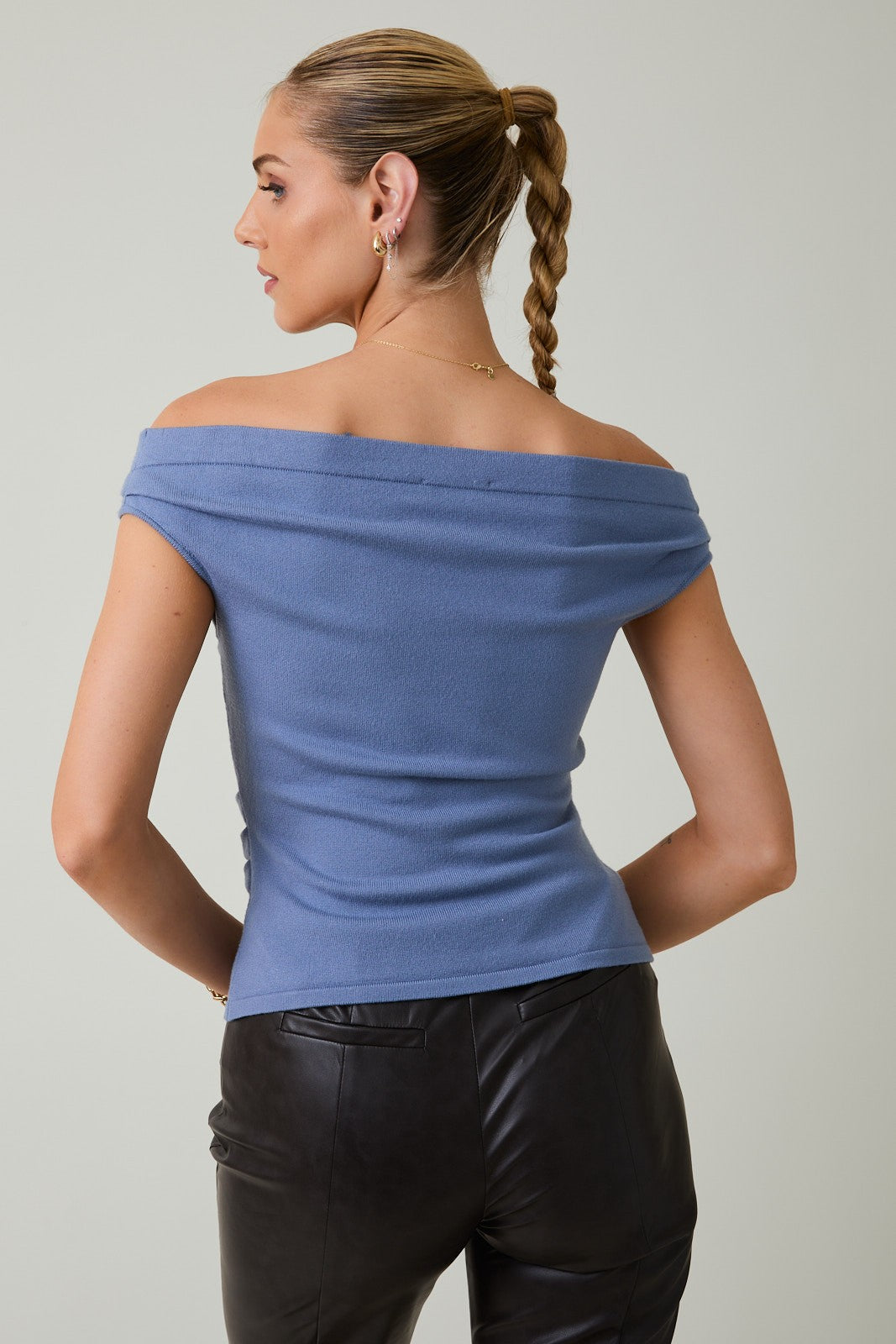 Pleated Knit Top