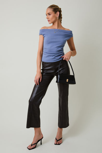 Pleated Knit Top