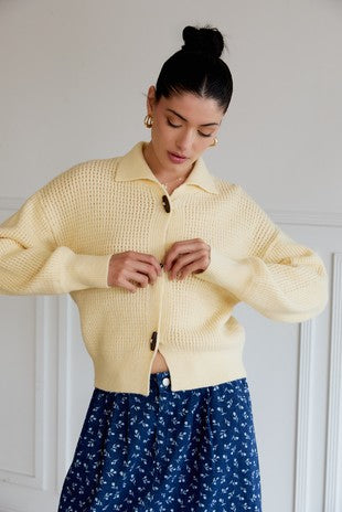 Button Up Sweater Cardigan