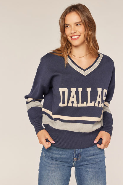 Dallas V Neck Sweater