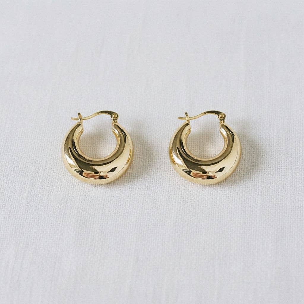 Chunky Gold Hoops