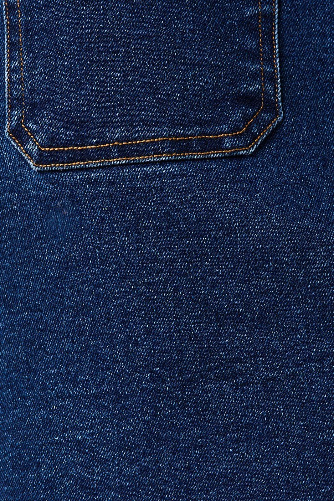 High-Rise Stretch Denim Mini Skirt