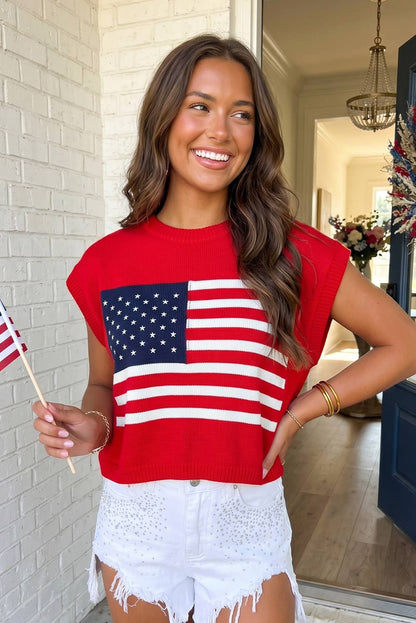 Star-Spangled Knit Sweater