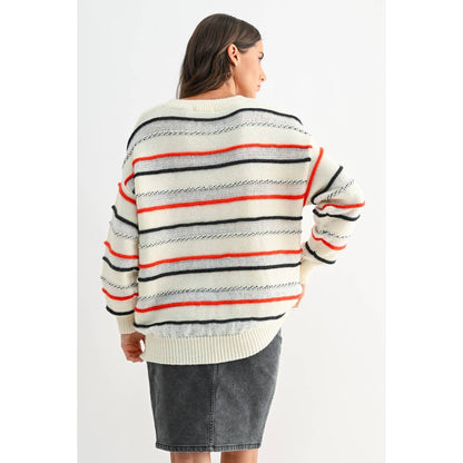 Multi-Stripe Luxe Knit Sweater