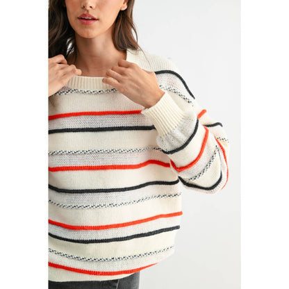 Multi-Stripe Luxe Knit Sweater