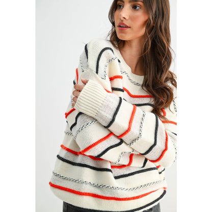 Multi-Stripe Luxe Knit Sweater