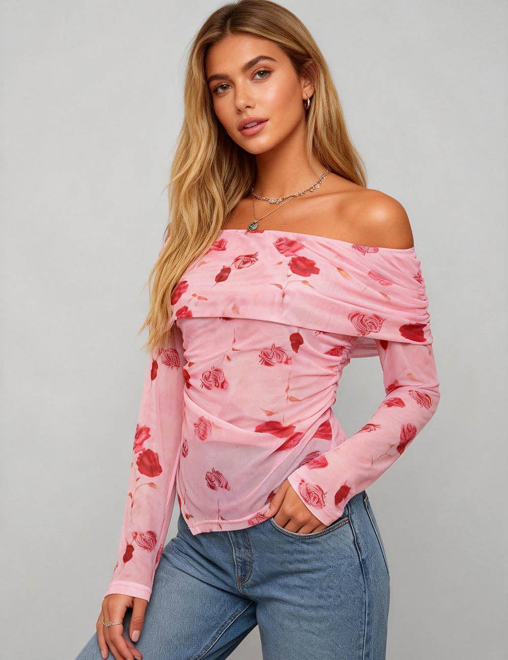 Botanical Breeze Mesh Top