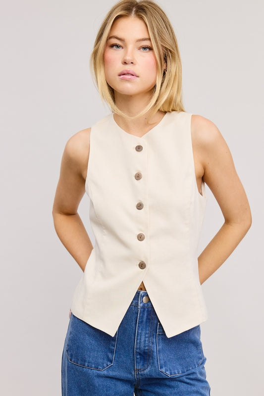Classic Button-Down Waistcoat Vest