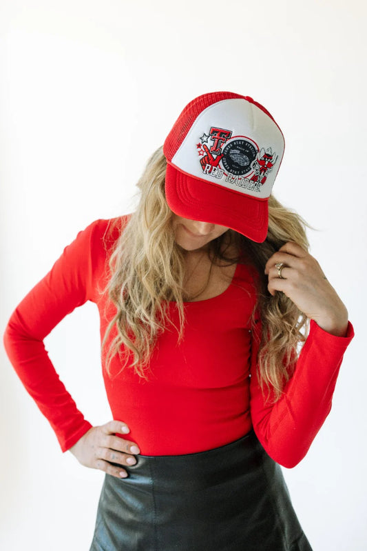 Texas Tech Layer Patch Foam Trucker Hat