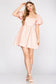 Short Puff Sleeve Babydoll Dress