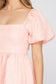 Short Puff Sleeve Babydoll Dress