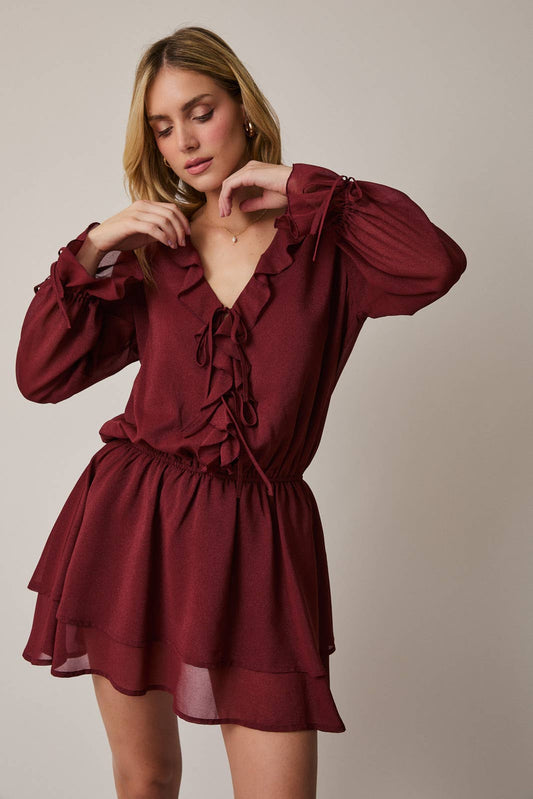 Camila Frill Mini Romper Dress