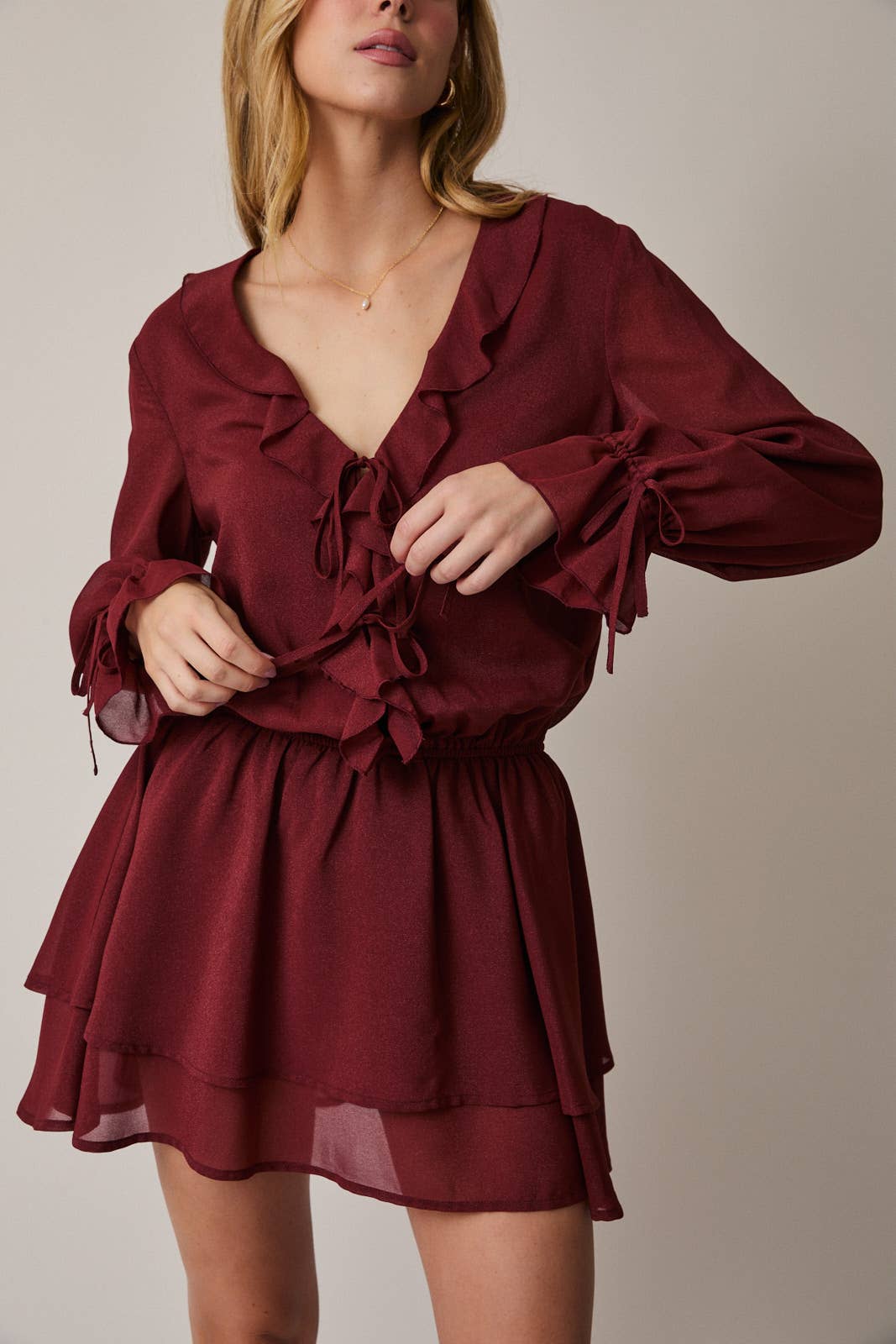 Camila Frill Mini Romper Dress