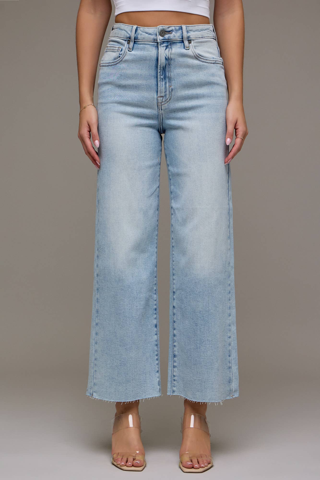 Luna Light Wash Wide Leg