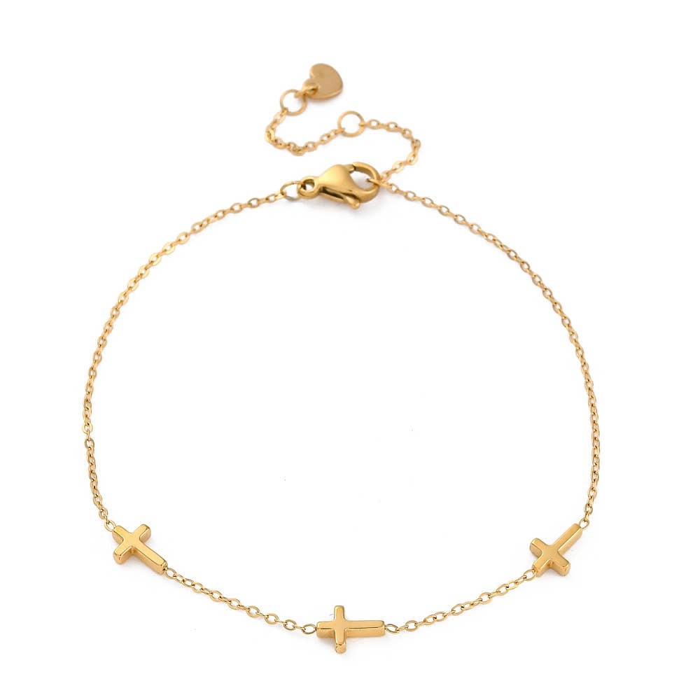 Triple Cross Bracelet