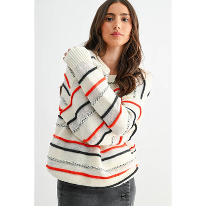 Multi-Stripe Luxe Knit Sweater