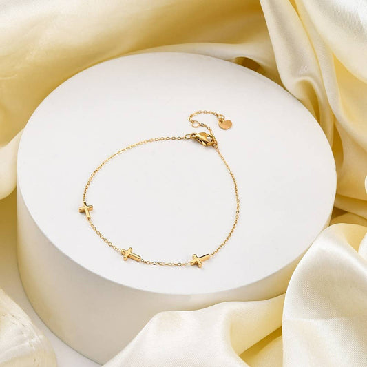 Triple Cross Bracelet