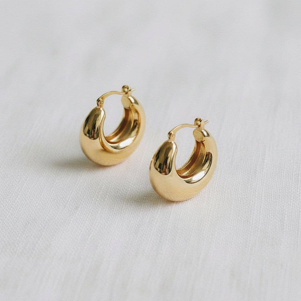 Chunky Gold Hoops