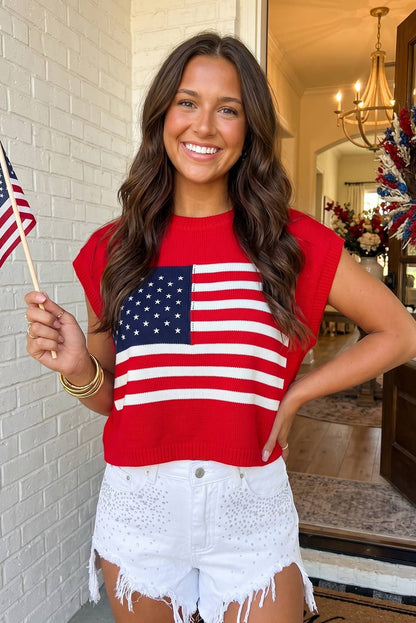 Star-Spangled Knit Sweater