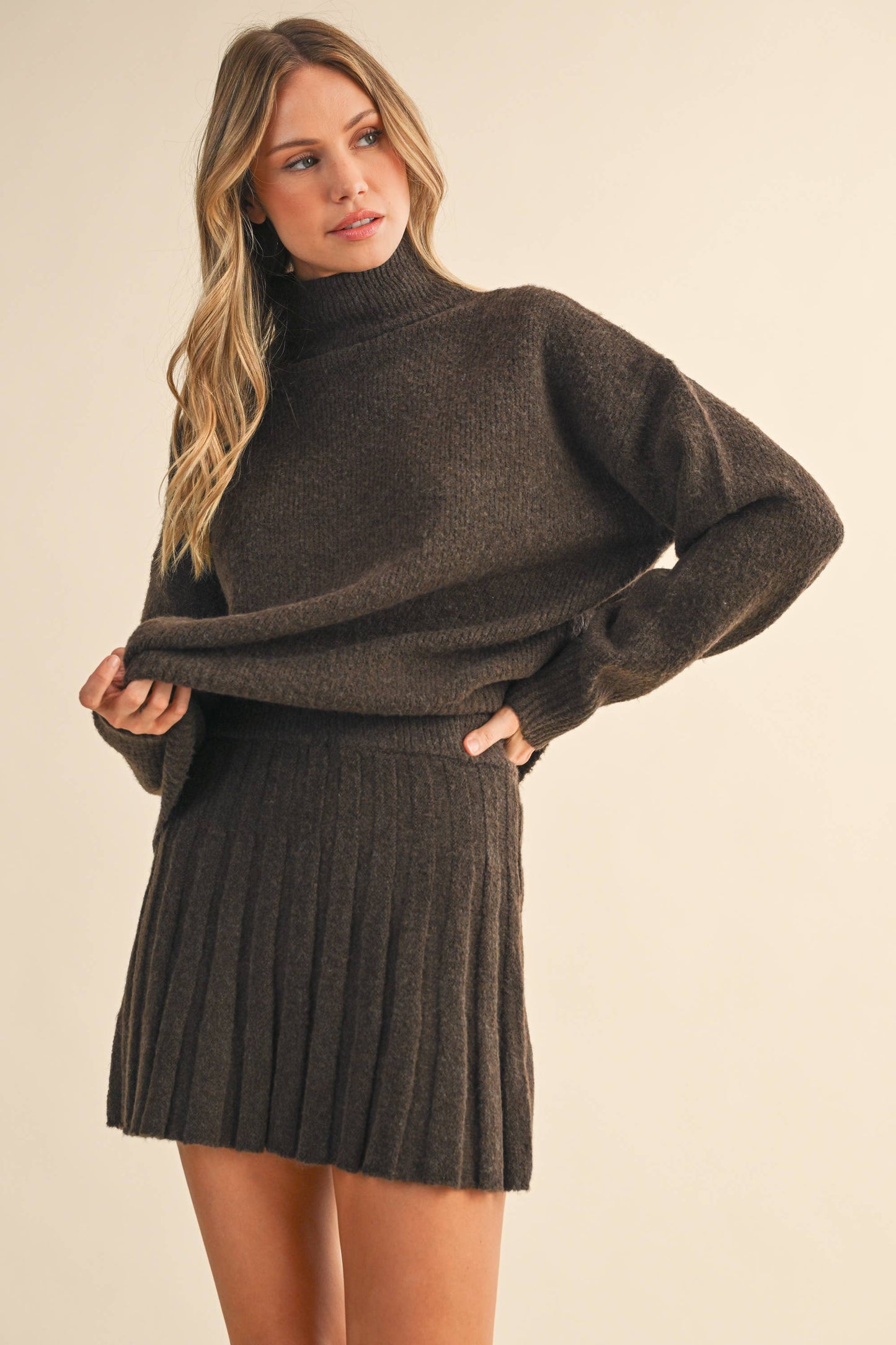 Knit Sweater and Skirt Set