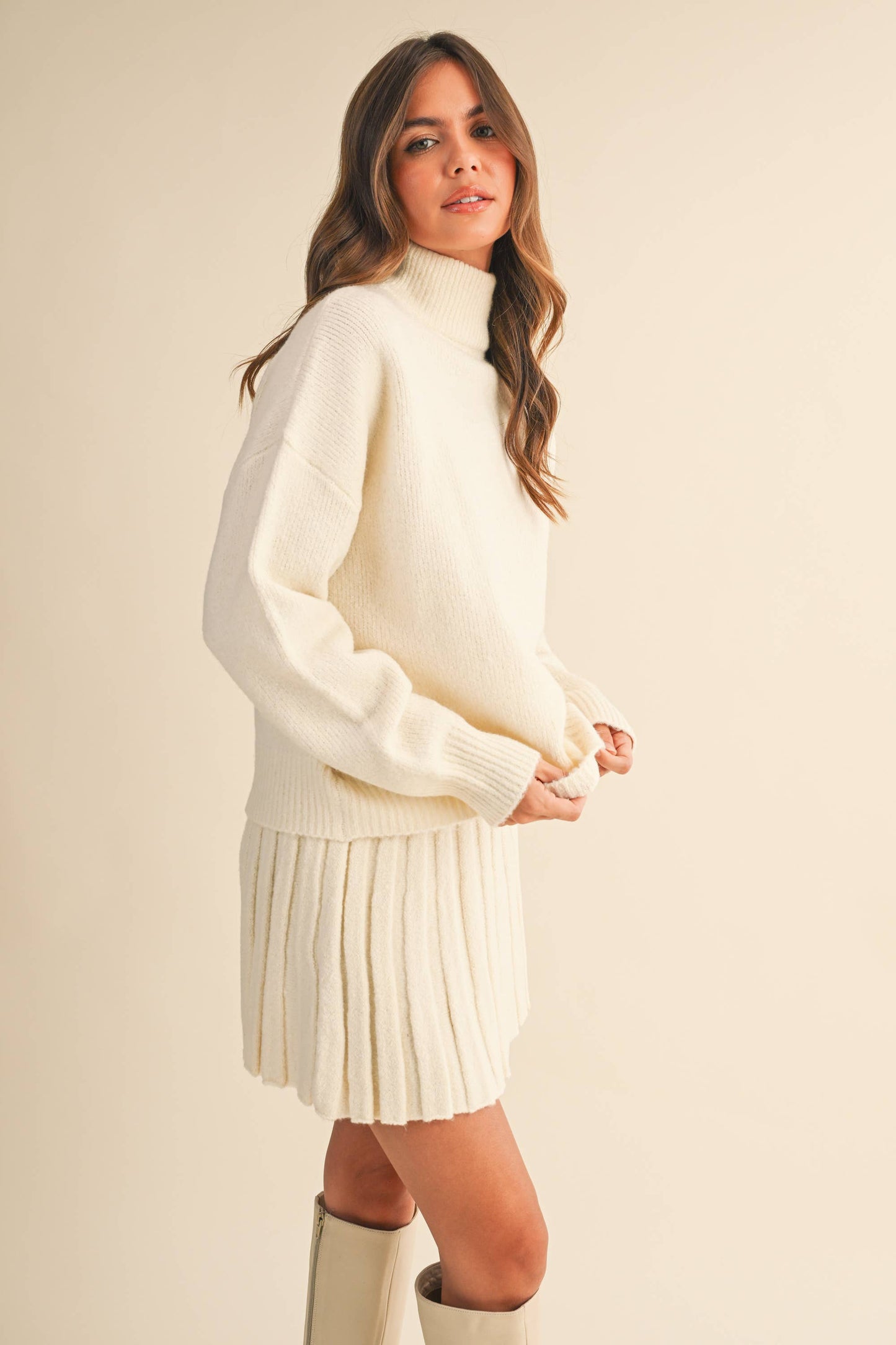 Knit Sweater and Skirt Set