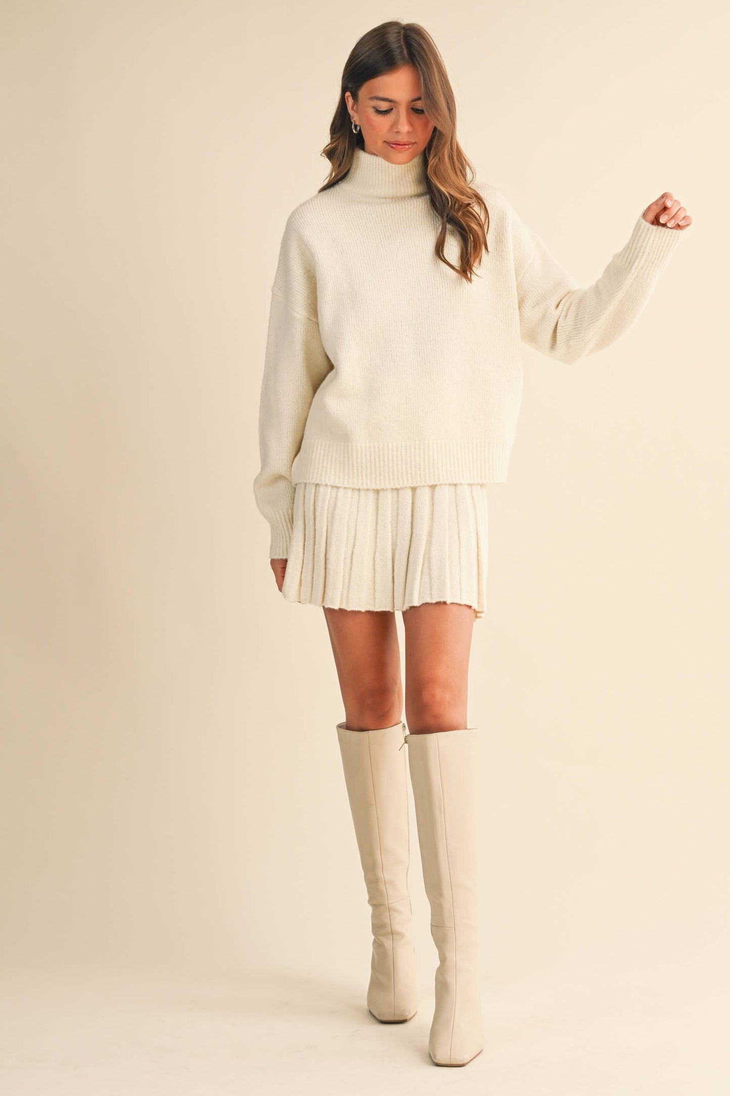 Knit Sweater and Skirt Set
