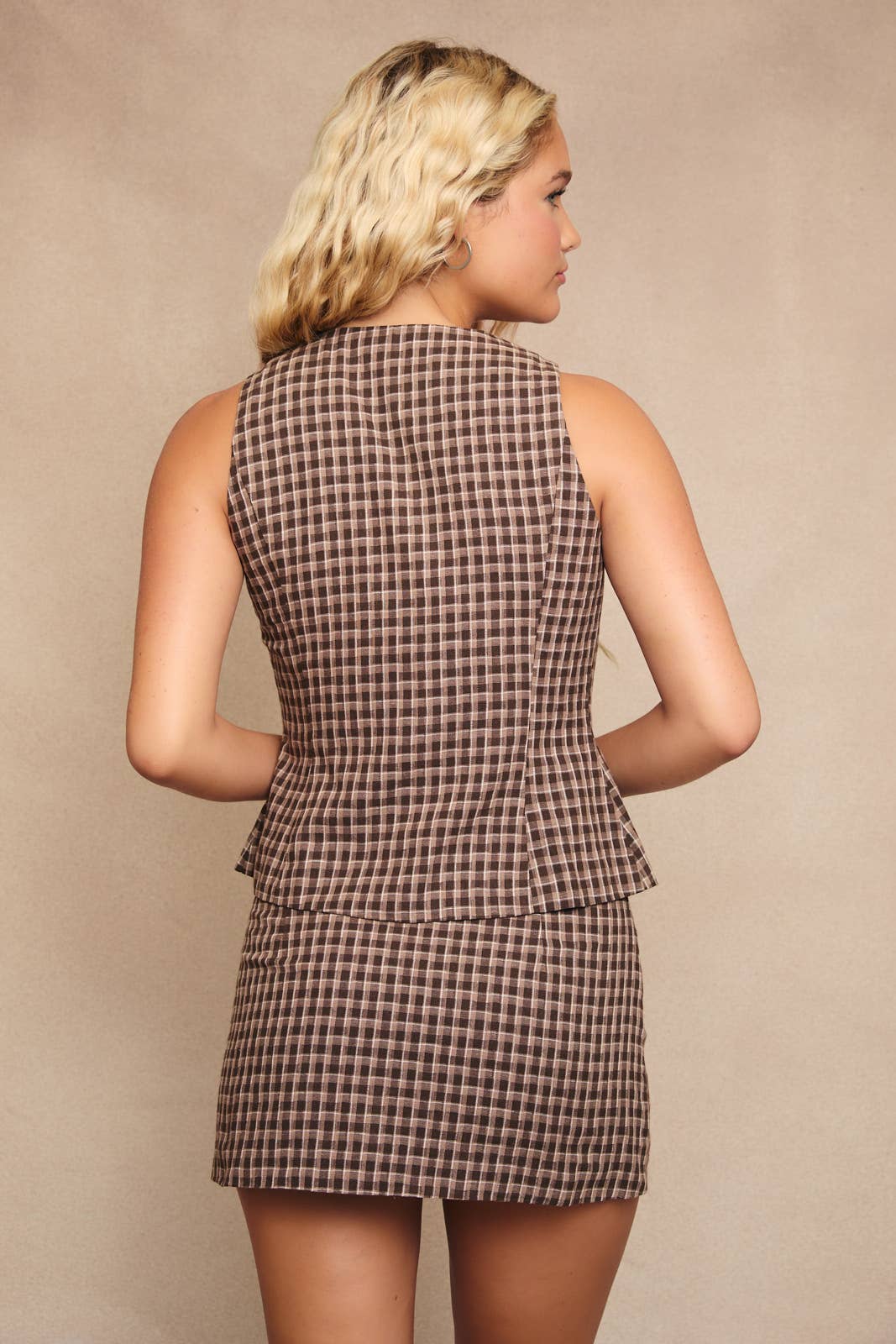 Go-To Plaid Two-Piece Set