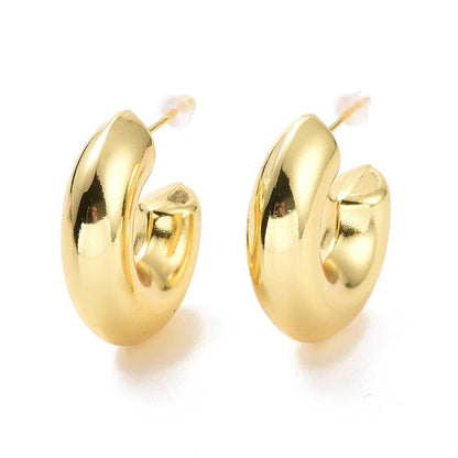 Sculpted Chunky C-Hoops